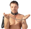 ZADO - Skórzana Obroża Z Metalową Smyczą 110 cm ZADO