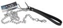 ZADO - Skórzana Obroża Z Metalową Smyczą 110 cm ZADO
