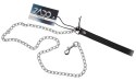 ZADO - Skórzana Obroża Z Metalową Smyczą 110 cm ZADO