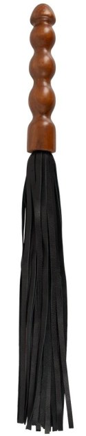 ZADO - Skórzany Pejcz Z Elegancką Drewnianą Raczką ZADO