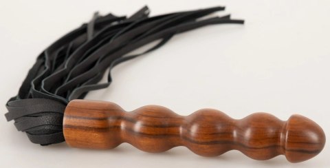 ZADO - Skórzany Pejcz Z Elegancką Drewnianą Raczką ZADO ZADO - Skórzany Pejcz Z Elegancką Drewnianą Raczką ZADO