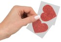 Cottelli ACCESSOIRES - Naklejki Na Sutki Błyszczące Czerwone Serca 1 Para Cottelli ACCESSOIRES