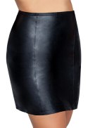 ZADO - Krótka Obcisła Skórzana Spódniczka Czarna 2XL ZADO