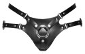 ZADO - Regulowana Uprząż Strap-On Skórzana Czarna 2XL ZADO