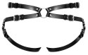 ZADO - Regulowana Uprząż Strap-On Skórzana Czarna 2XL ZADO