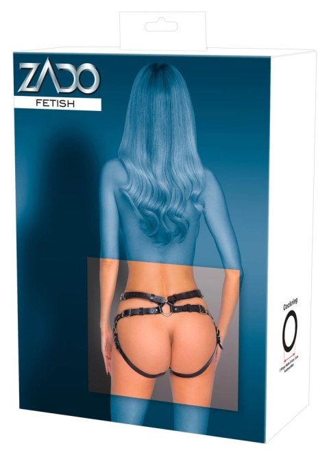 ZADO - Regulowana Uprząż Strap-On Skórzana Czarna 2XL ZADO ZADO - Regulowana Uprząż Strap-On Skórzana Czarna 2XL ZADO