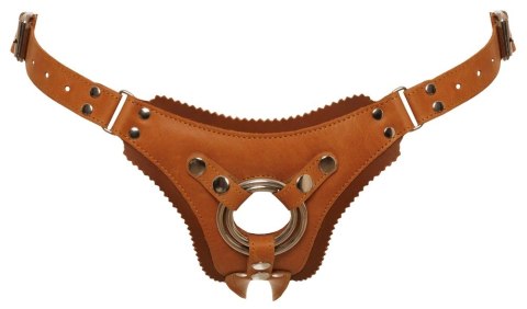 ZADO - Skórzana Uprząż Strap-On Brązowa 2XL ZADO ZADO - Skórzana Uprząż Strap-On Brązowa 2XL ZADO