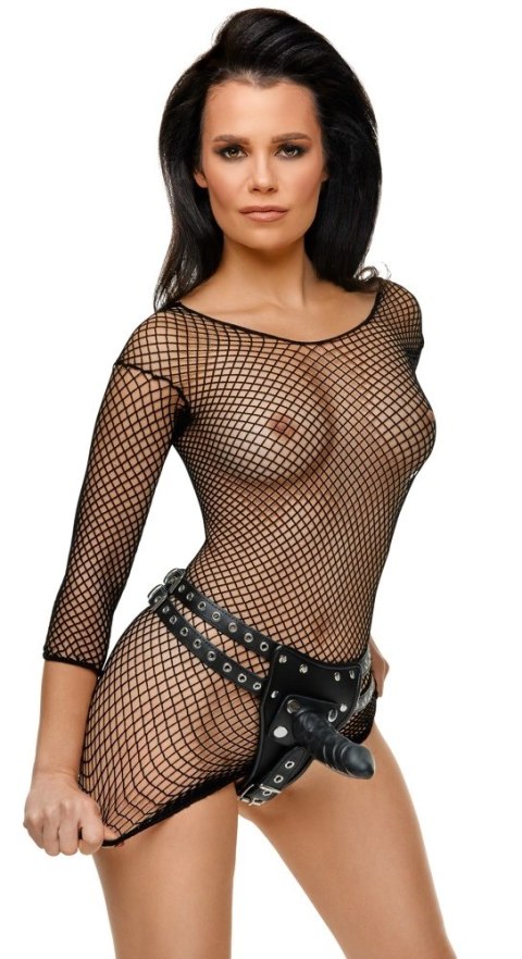 ZADO - Skórzane Stringi Z 3 Wymiennymi Dildami Czarne S/M ZADO ZADO - Skórzane Stringi Z 3 Wymiennymi Dildami Czarne S/M ZADO