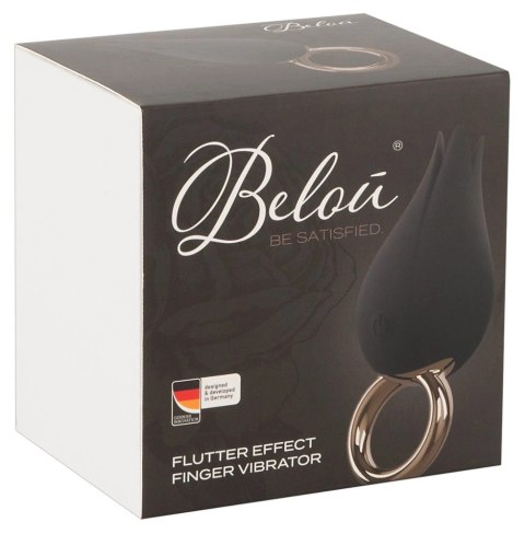 Belou - Wibrator Na Palec Czarno/Złoty Finger Vibe Belou Belou - Wibrator Na Palec Czarno/Złoty Finger Vibe Belou