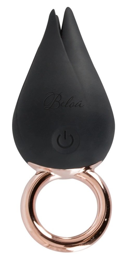 Belou - Wibrator Na Palec Czarno/Złoty Finger Vibe Belou Belou - Wibrator Na Palec Czarno/Złoty Finger Vibe Belou