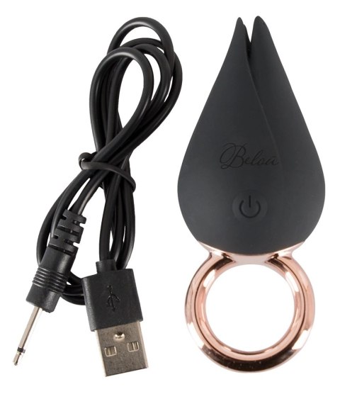 Belou - Wibrator Na Palec Czarno/Złoty Finger Vibe Belou Belou - Wibrator Na Palec Czarno/Złoty Finger Vibe Belou