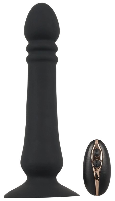 Black Velvets - Wibrator Analny Z Przyssawką I Pilotem 20 cm Czarny Black Velvets Black Velvets - Wibrator Analny Z Przyssawką I Pilotem 20 cm Czarny Black Velvets