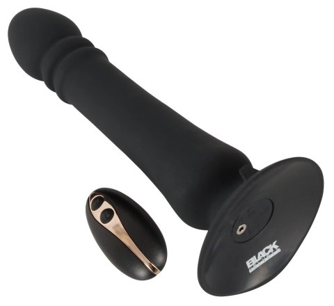 Black Velvets - Wibrator Analny Z Przyssawką I Pilotem 20 cm Czarny Black Velvets Black Velvets - Wibrator Analny Z Przyssawką I Pilotem 20 cm Czarny Black Velvets
