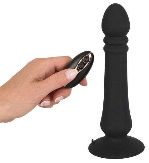 Black Velvets - Wibrator Analny Z Przyssawką I Pilotem 20 cm Czarny Black Velvets Black Velvets - Wibrator Analny Z Przyssawką I Pilotem 20 cm Czarny Black Velvets