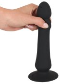 Black Velvets - Wibrator Analny Z Przyssawką I Pilotem 20 cm Czarny Black Velvets
