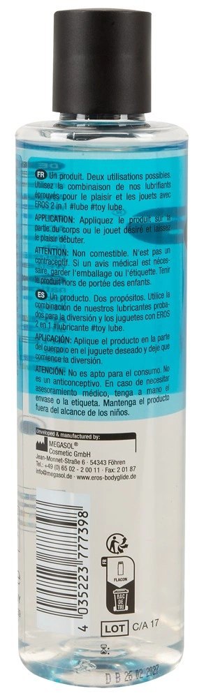 EROS - Lubrykant 2in1 Do Nawilżania Podczas Seksu I Zabawek Erotycznych 250 ml Eros EROS - Lubrykant 2in1 Do Nawilżania Podczas Seksu I Zabawek Erotycznych 250 ml Eros