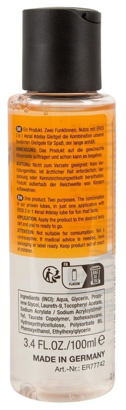 EROS - Lubrykant 2w1 Opóźniający I Analny 100 ml Eros