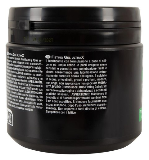 EROS - Silikonowo-Wodny Lubrykant Do Fistingu UltraX 500 ml Eros EROS - Silikonowo-Wodny Lubrykant Do Fistingu UltraX 500 ml Eros