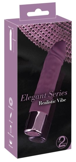 Elegant Series - Realistyczny Mini Wibrator Fioletowy 14cm Elegant Series