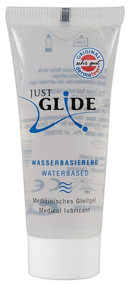 Just Glide - Nawilżający Lubrykant Na Bazie Wody 20 ml Just Glide Just Glide - Nawilżający Lubrykant Na Bazie Wody 20 ml Just Glide