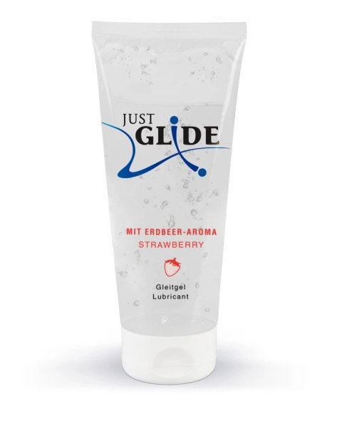 Just Glide - Nawilżający Lubrykant Na Bazie Wody Truskawkowy 200 ml Just Glide Just Glide - Nawilżający Lubrykant Na Bazie Wody Truskawkowy 200 ml Just Glide