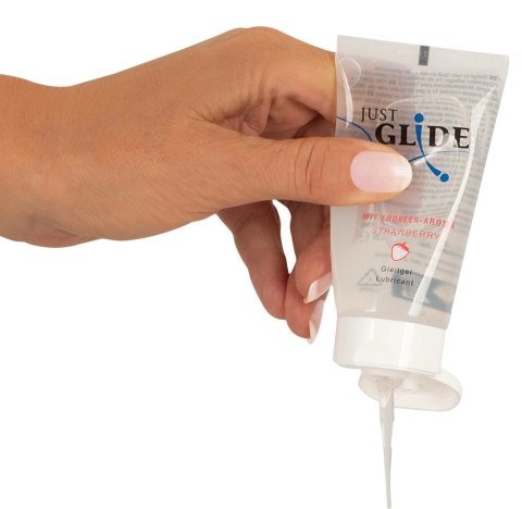Just Glide - Nawilżający Lubrykant Na Bazie Wody Truskawkowy 50 ml Just Glide Just Glide - Nawilżający Lubrykant Na Bazie Wody Truskawkowy 50 ml Just Glide