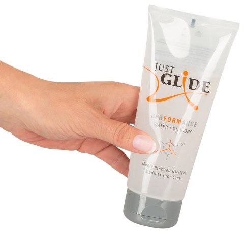 Just Glide Performance - Lubrykant Medyczny Na Bazie Wody I Silikonu 200 ml Just Glide Just Glide Performance - Lubrykant Medyczny Na Bazie Wody I Silikonu 200 ml Just Glide