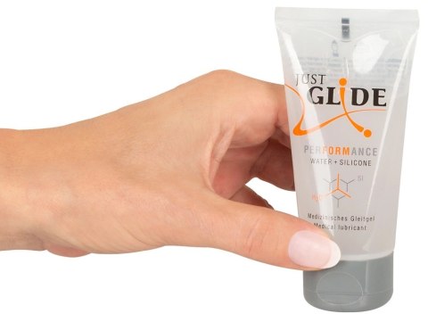 Just Glide Performance - Lubrykant Medyczny Na Bazie Wody I Silikonu 50 ml Just Glide Just Glide Performance - Lubrykant Medyczny Na Bazie Wody I Silikonu 50 ml Just Glide