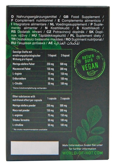 Kapsułki Na Potencję 60 szt - HOT BIO Moringa Man Caps 60pcs HOT Kapsułki Na Potencję 60 szt - HOT BIO Moringa Man Caps 60pcs HOT