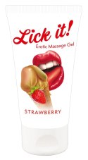 Lick It - Żel Do Erotycznego Masażu Truskawkowy 50ml Lick it!