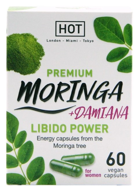Pondzuające Tabletki Dla Kobiet - HOT BIO Moringa Libido Caps 60 HOT