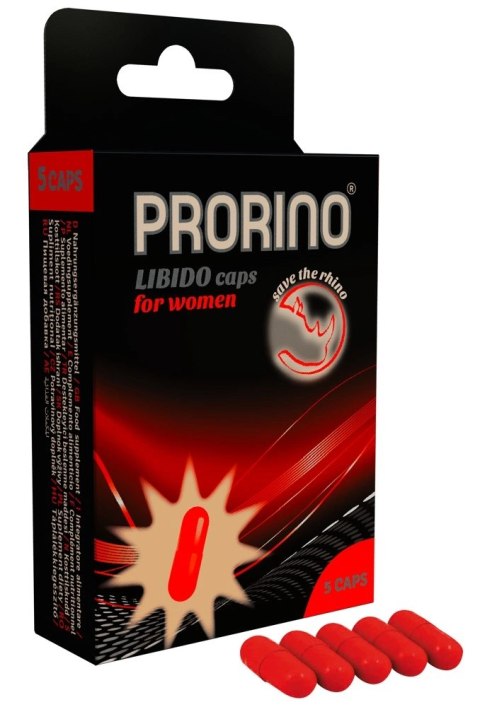Prorino - Kapsułki Pobudzające Dla Kobiet 5 szt PRORINO Prorino - Kapsułki Pobudzające Dla Kobiet 5 szt PRORINO