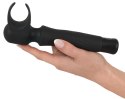 Rebel - 2in1 Masażysta I Masturbator W Jednym 7 Trybów Wibracji Czarny Rebel
