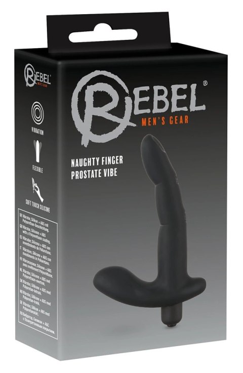 Rebel - Elastyczny Wibrator Prostaty Oraz Punktu-G Czarny Rebel Rebel - Elastyczny Wibrator Prostaty Oraz Punktu-G Czarny Rebel