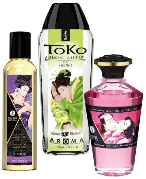 Shunga - 3-Częściowy Zestaw Olejków Do Masażu Secret Set Fruity Kisses Shunga Shunga - 3-Częściowy Zestaw Olejków Do Masażu Secret Set Fruity Kisses Shunga