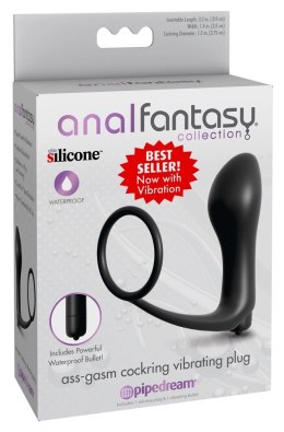 Anal Fantasy - Korek Analny Z Pierścieniem Na Penisa Wibrujący Analfantasy collection