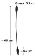 Couples Choice - Podwójny Wibrator Z Wibrobulletem Czarny Couples Choice