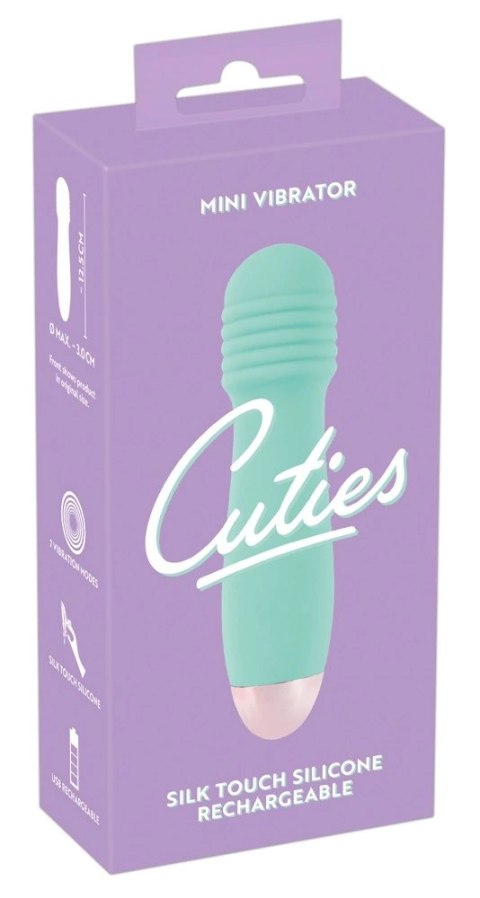 Cuties - Zielony Mini Wibrator Z Rowkami Cuties Cuties - Zielony Mini Wibrator Z Rowkami Cuties