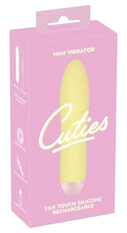 Cuties - Żółty Mini Wibrator Smukły Cuties Cuties - Żółty Mini Wibrator Smukły Cuties
