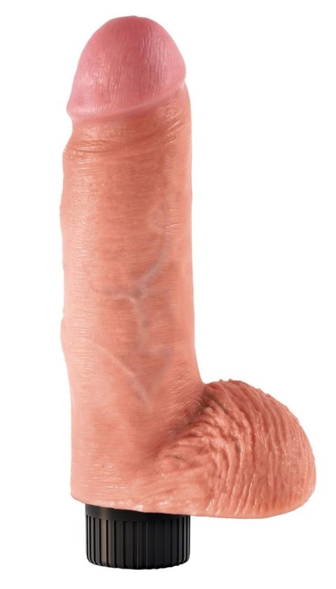 King Cock - Realistyczny Wibrator Z Jądrami I Przyssawką 18 CM Jasny Kolor Skóry King Cock King Cock - Realistyczny Wibrator Z Jądrami I Przyssawką 18 CM Jasny Kolor Skóry King Cock