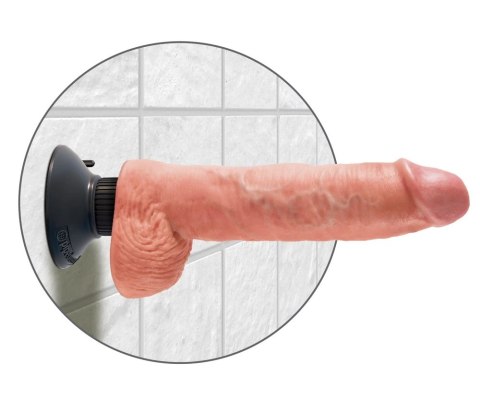King Cock - Realistyczny Wibrator Z Jądrami I Przyssawką 25 CM Jasny Kolor Skóry King Cock King Cock - Realistyczny Wibrator Z Jądrami I Przyssawką 25 CM Jasny Kolor Skóry King Cock