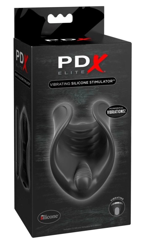 Pdx Elite - Elastyczny Rękaw Masturbatora Z Wibracją Czarny PDX Elite Pdx Elite - Elastyczny Rękaw Masturbatora Z Wibracją Czarny PDX Elite