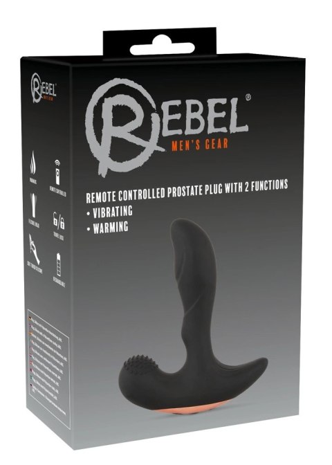 Rebel - Masażer Prostaty Podgrzewany + Pilot RC Prostate Plug Rebel
