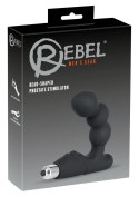 Rebel - Zakrzywiony Stymulator Prostaty W Kształcie Koralików Czarny Rebel