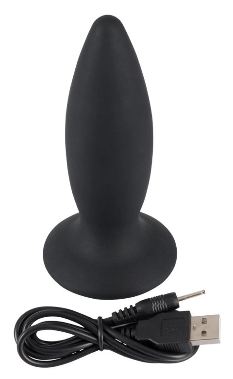 Stożkowy Korek Analny Wibracyjny M(12,5cm) - Black Velvets Black Velvets Stożkowy Korek Analny Wibracyjny M(12,5cm) - Black Velvets Black Velvets