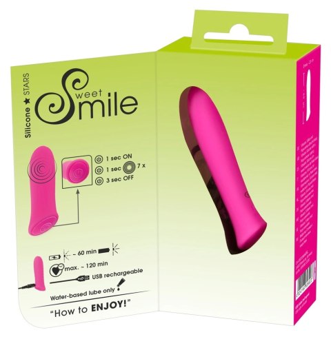 Sweet Smile - Miniwibrator Z 7 Silnymi Trybami Wibracji Różowy Sweet Smile Sweet Smile - Miniwibrator Z 7 Silnymi Trybami Wibracji Różowy Sweet Smile