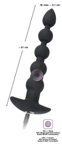 Wibracyjny Korek Analny Koraliki - Black Velvets Black Velvets