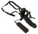 You2Toys - Uprząż podwójna z dużym dildo - wibratorem You2Toys