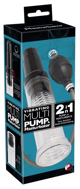 You2Toys - Wibrująca pompka wielofunkcyjna + masturbator You2Toys