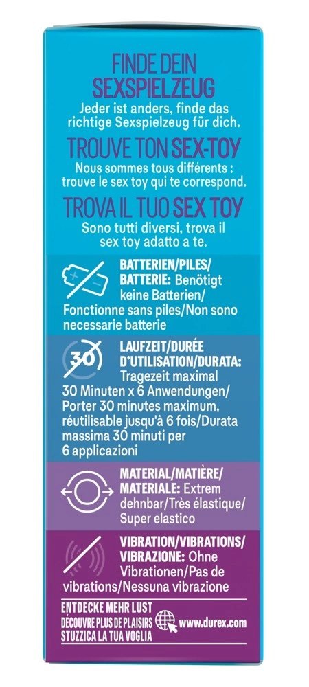 Durex Ring - Przezroczysty Pierścień Na Penisa Elastyczny Durex Durex Ring - Przezroczysty Pierścień Na Penisa Elastyczny Durex